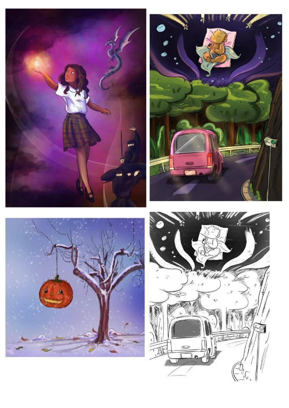 Rosewood book illustration portfolio sample 124