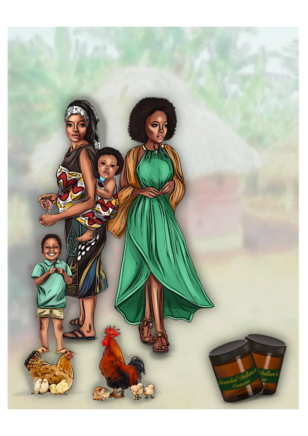 Rosewood book illustration portfolio sample 150