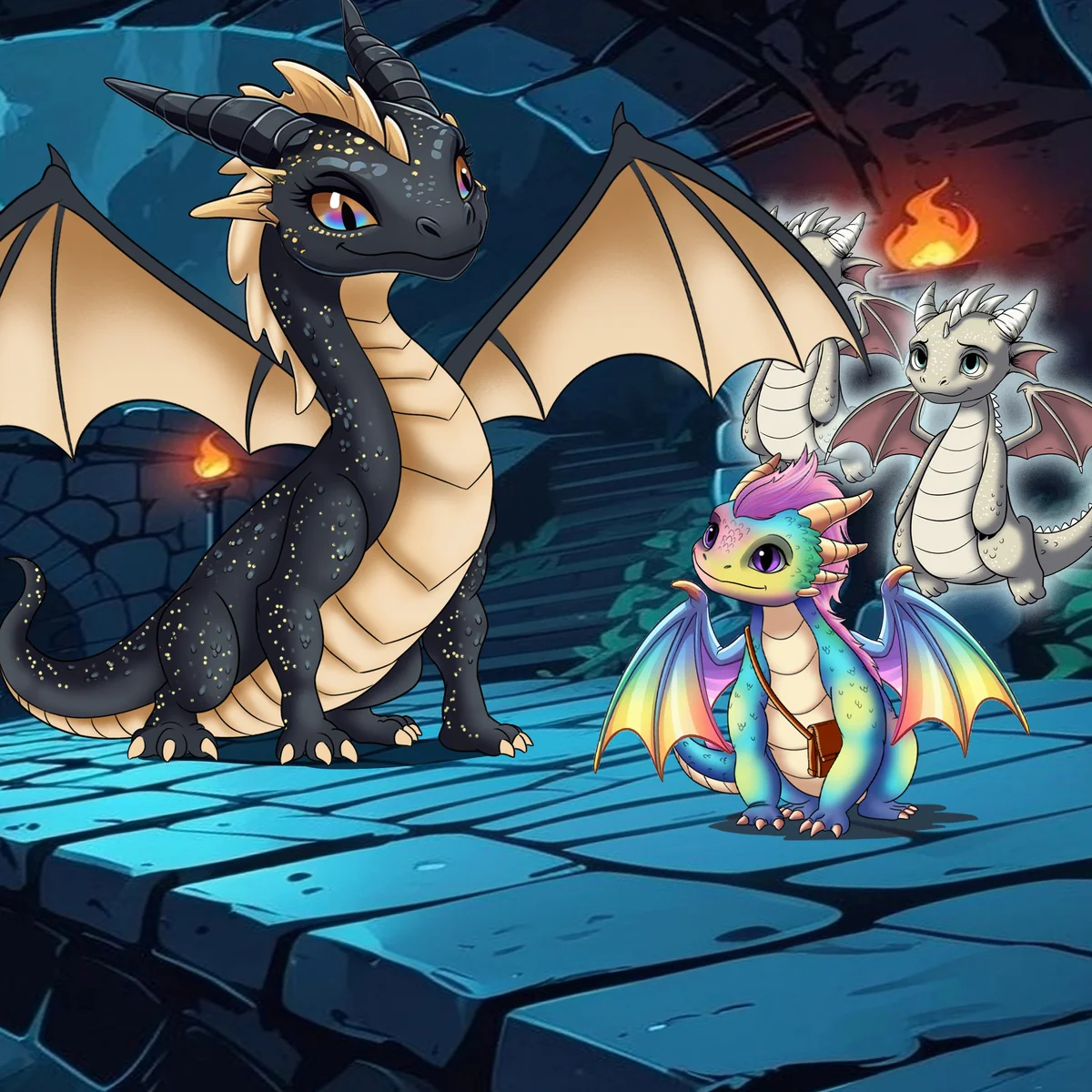Dragon allies illustration