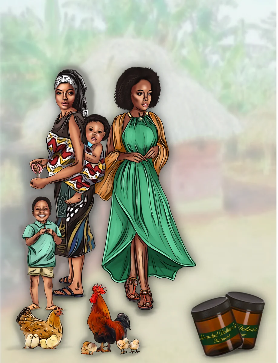 Family cover art illustration