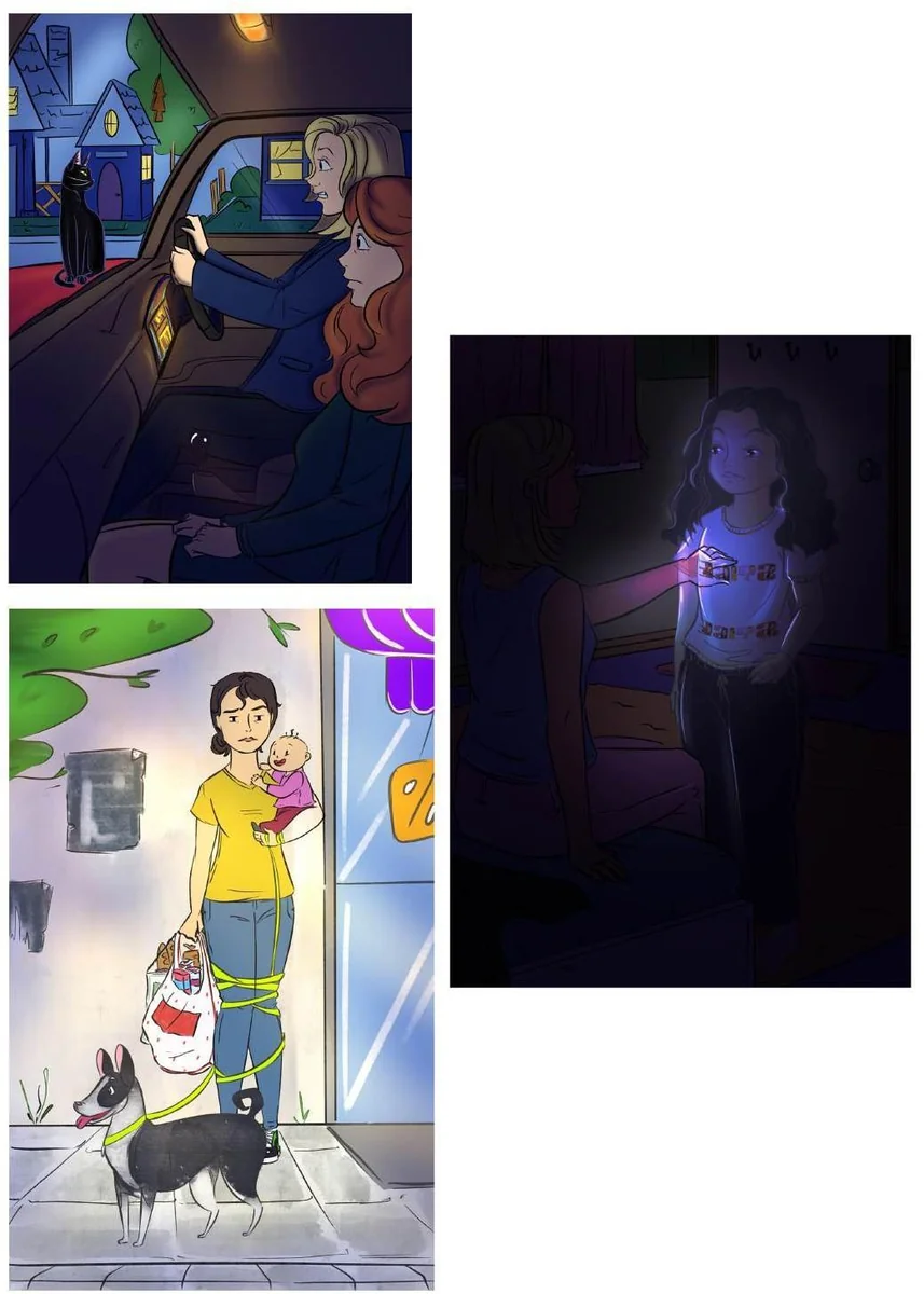 Curated illustration sample board 7